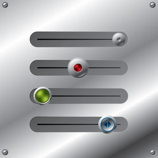 Slideable knop set — Stockvector