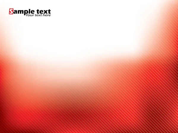 抽象的なストライプと赤いパンフレットのデザイン — ストックベクタ