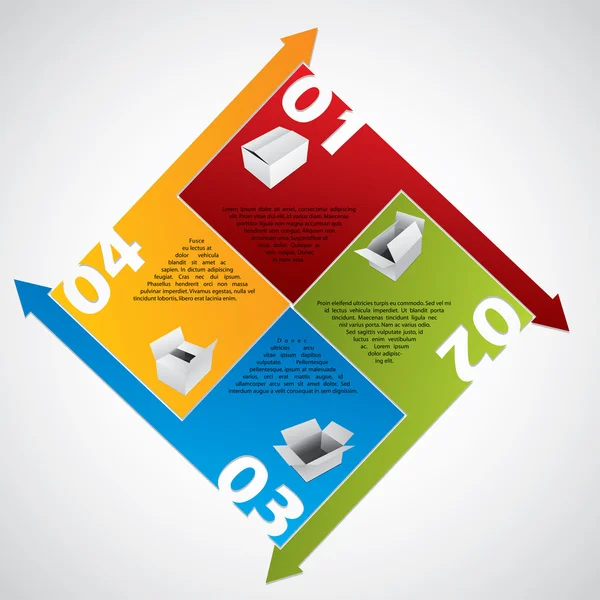 Conception abstraite de diagramme d'affaires — Image vectorielle