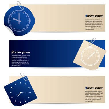 afiş ile ekli notepaper ve sticker
