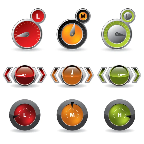 Cool nieuwe download snelheidsmeter — Stockvector