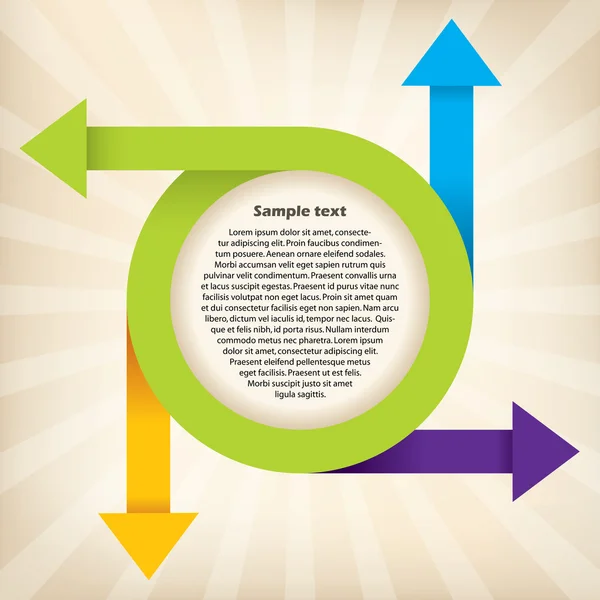 Diseño abstracto de infografía — Archivo Imágenes Vectoriales