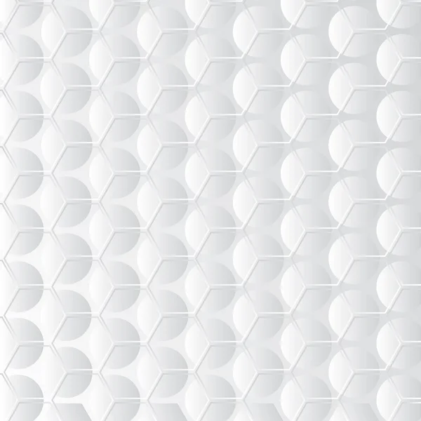 Sfondo bianco con forme esagonali e circolari — Vettoriale Stock