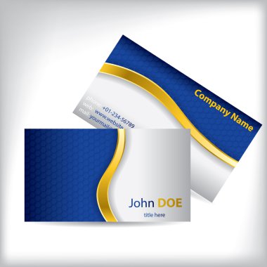 Gold wave kartvizit tasarımı