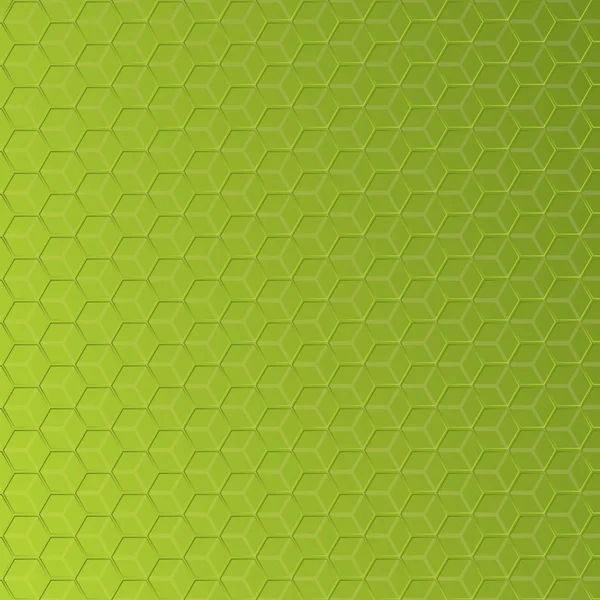 Fondo verde abstracto con formas hexagonales — Vector de stock