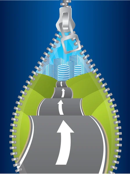 Découvrir la route des possibilités en décompressant — Image vectorielle