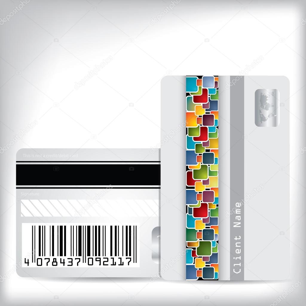 Multicolor dotted loyalty card design