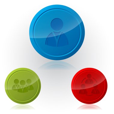 sosyal ağ button tasarımları