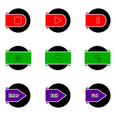 basit renk düğmesinin tasarımı