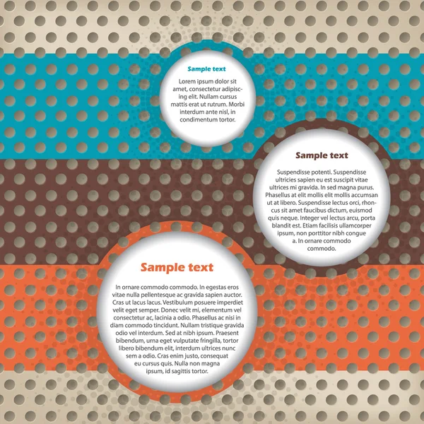 Conception abstraite de fond avec des conteneurs de texte — Image vectorielle