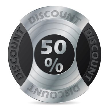 yüzde 50 indirim kartı tasarımı