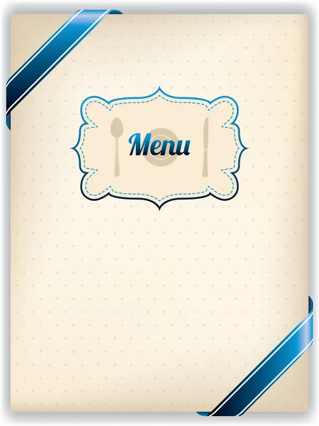 Menu restaurant design à l'ancienne — Image vectorielle