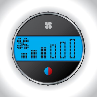 Araba climatronic fan ayarı simgesiyle