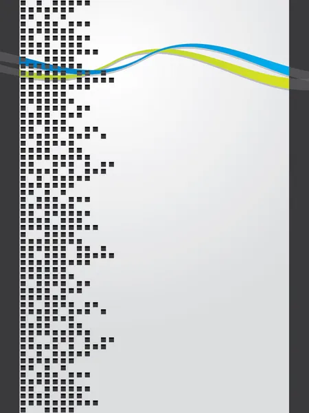 Fondo abstracto con cuadrados y ondas — Archivo Imágenes Vectoriales