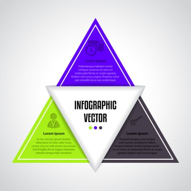 çeşitli simgeler ve açıklama Infographic tasarımı
