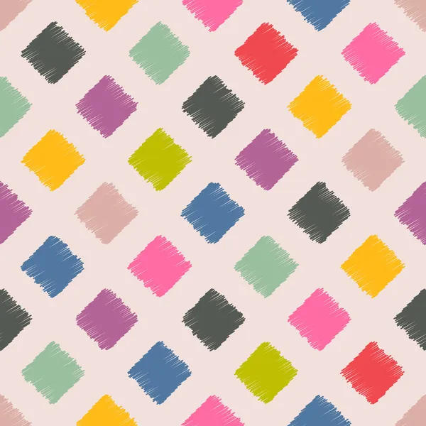 Mykané čtverce barevný vzor — Stockový vektor
