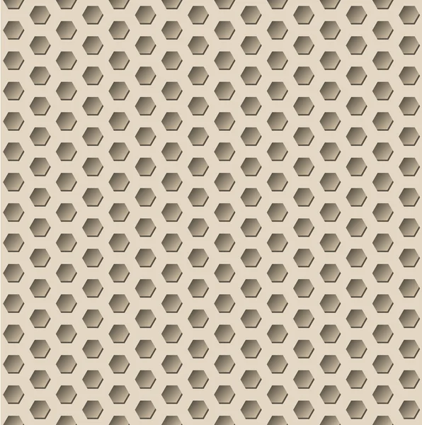 Dark hexagon seamless pattern with 3d effect — Stock Vector