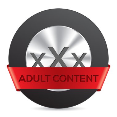 kırmızı kurdele ile XXX rozet