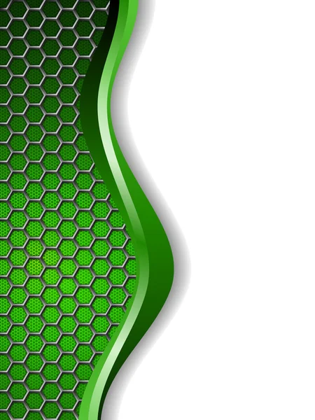 Abstracte groene witte achtergrond — Stockvector