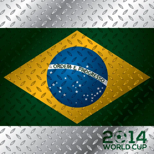 Afiche de copa del mundo 2014 — Vector de stock