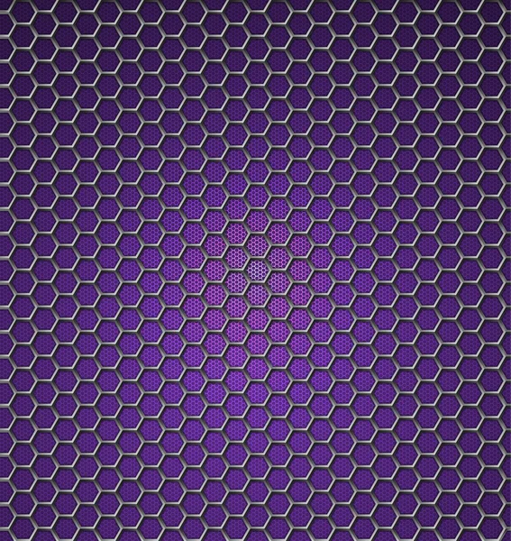 Abstract purple background with hexagons — Stock Vector