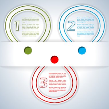 Infographic Tasarım renkli şeritler