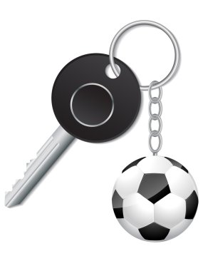 Futbol topu ait siyah anahtar