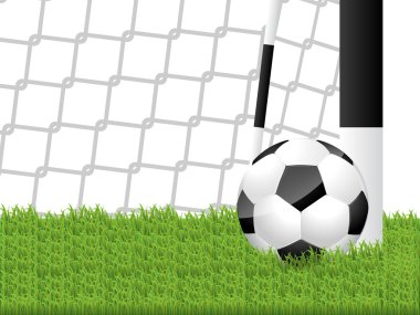 Klasik futbol top çimen