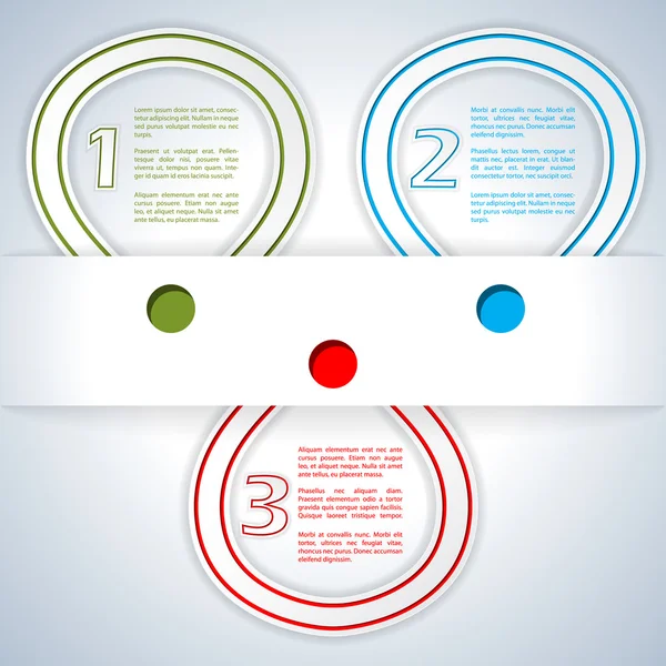 Infographic σχεδιασμό με χρώμα κορδέλες — Διανυσματικό Αρχείο