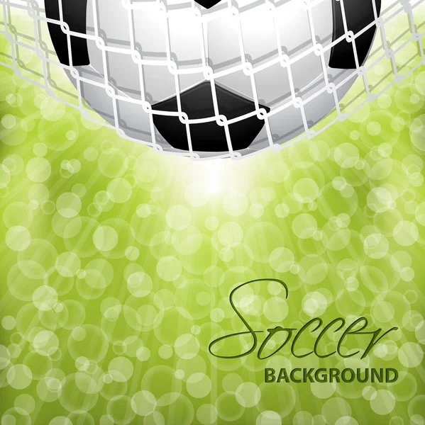 Abstrakter Fußball, Fußball-Hintergrunddesign — Stockvektor