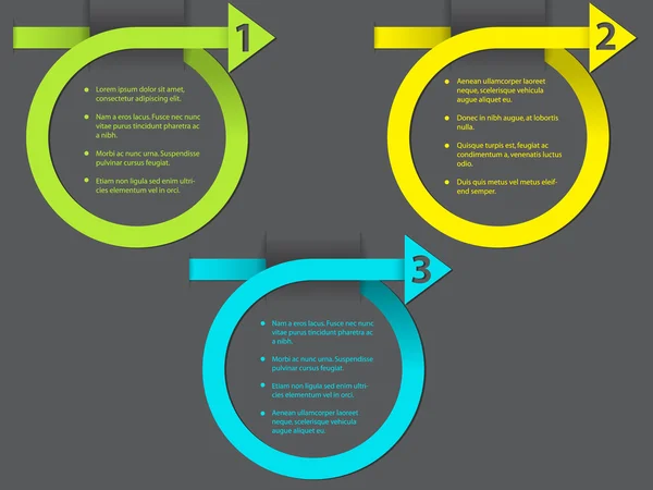 Diseño infográfico de flechas de curling — Archivo Imágenes Vectoriales