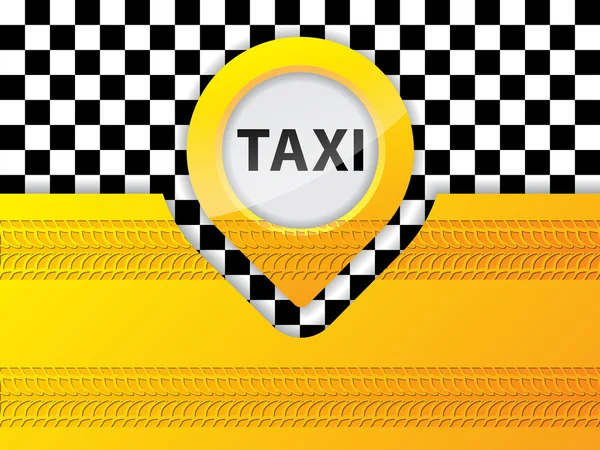 Taxi Hintergrunddesign mit Reifenprofil — Stockvektor