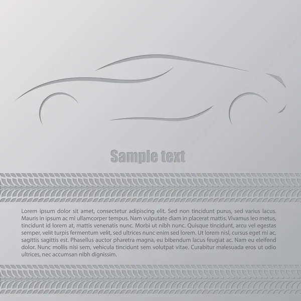 Diseño de papel pintado de publicidad de coches — Vector de stock