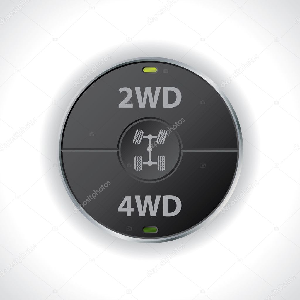2wd and 4wd button switches