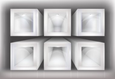 vitrin. vektör çizim.