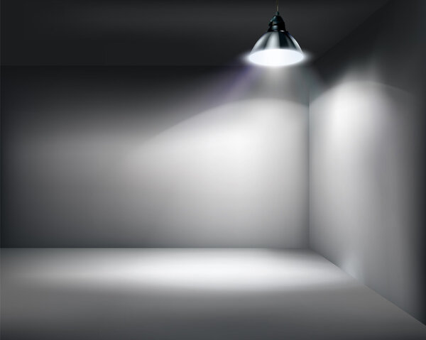 Empty store. Vector illustration.