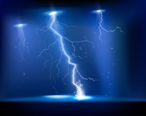 Electrical storm. vectorillustratie. — Stockvector