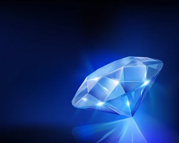 Diamant. Vektorillustration. — Stockvektor
