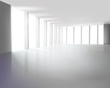 Beyaz salon. vektör çizim.