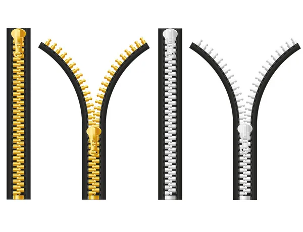 ジッパーのベクトル図 — ストックベクタ
