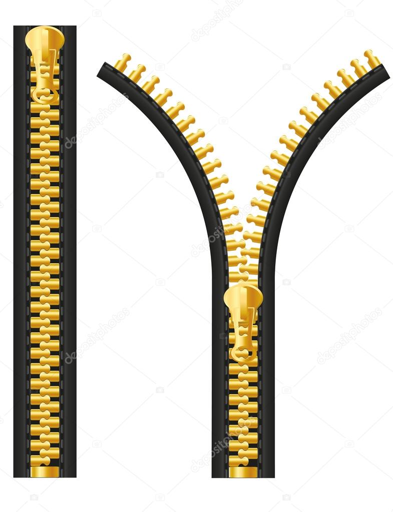 Zipper vector illustration