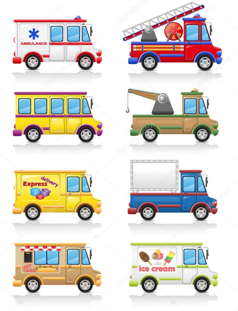 Conjunto de ícones de carro ilustração vetorial — Vetores de Stock