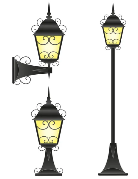 Streetlight vector illustration — Stock Vector