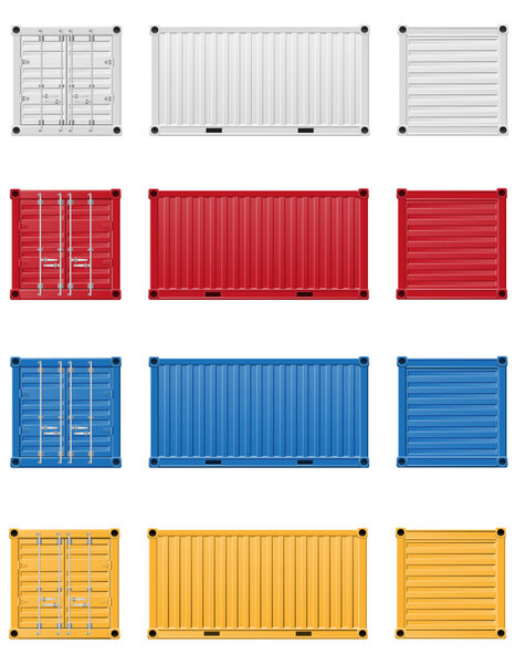 Cargo container vector illustration