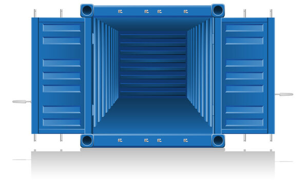 Cargo container vector illustration