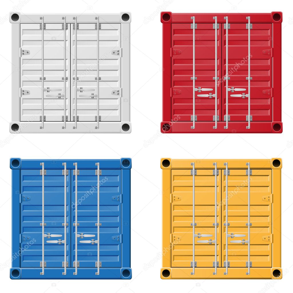 Cargo container vector illustration