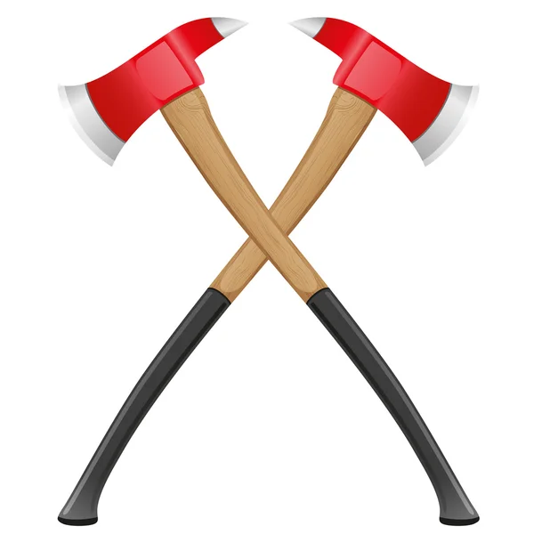 Brandweerman ax vectorillustratie — Stockvector