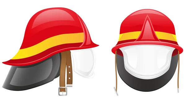 Векторная иллюстрация шлема пожарного — стоковый вектор