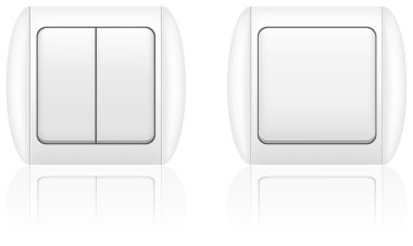 Elektrik ışık anahtarı vektör çizim