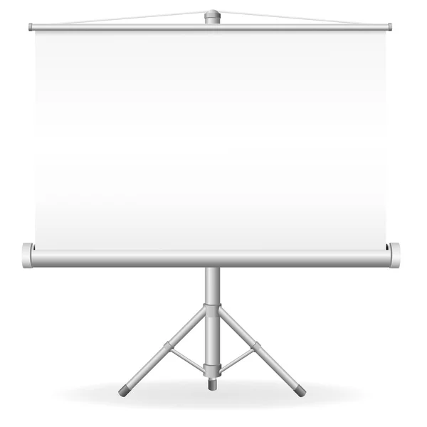 Blank portable projection screen illustration — Stock Photo, Image